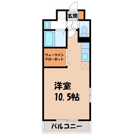 駅東公園前駅 徒歩4分 5階の物件間取画像